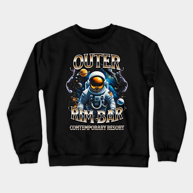 Outer Rim Bar and Lounge Contemporary Resort Florida Orlando Crewneck Sweatshirt by Joaddo